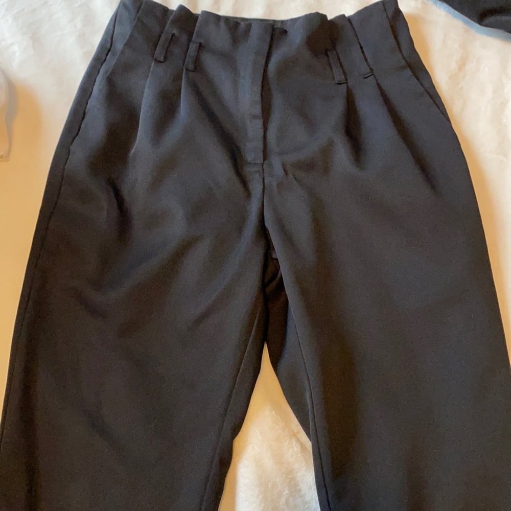 High rise slacks with belt